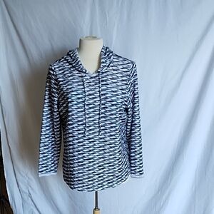 Christopher & Banks Black and White Patterned Top